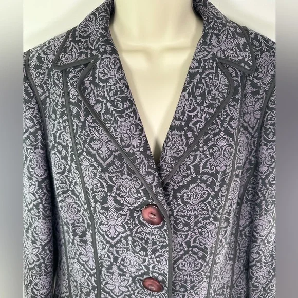 Sigrid Olsen women’s printed jacquard blazer size 8 - Picture 7 of 7